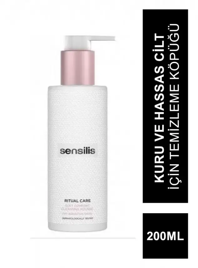 Sensilis Ritual Care Soft Comfort Cleansing Mousse 200ml-Kuru ve Hassas Cilt İçin Temizleme Köpüğü - 2