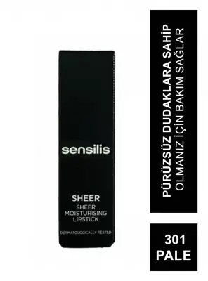 Sensilis Sheer Moisturizing Lipstick Ruj 301 - Pale - 3,5 ml - 2