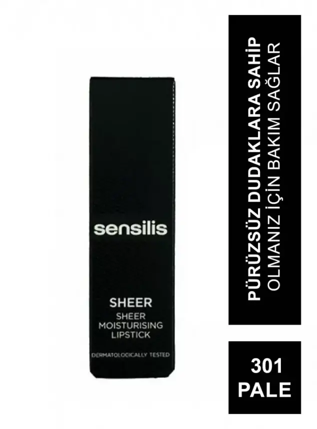Sensilis Sheer Moisturizing Lipstick Ruj 301 - Pale - 3,5 ml - 2