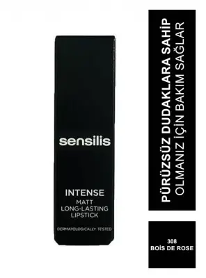 Sensilis Sheer Moisturizing Lipstick Ruj 308 - Bois De Rose - 3,5 ml - 2