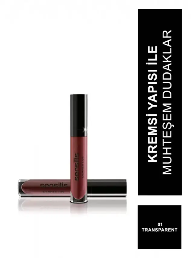 Sensilis Shimmer Lips Comfort Lip Gloss Dudak Parlatıcısı 01 - Transparent - 6,5 ml - 3
