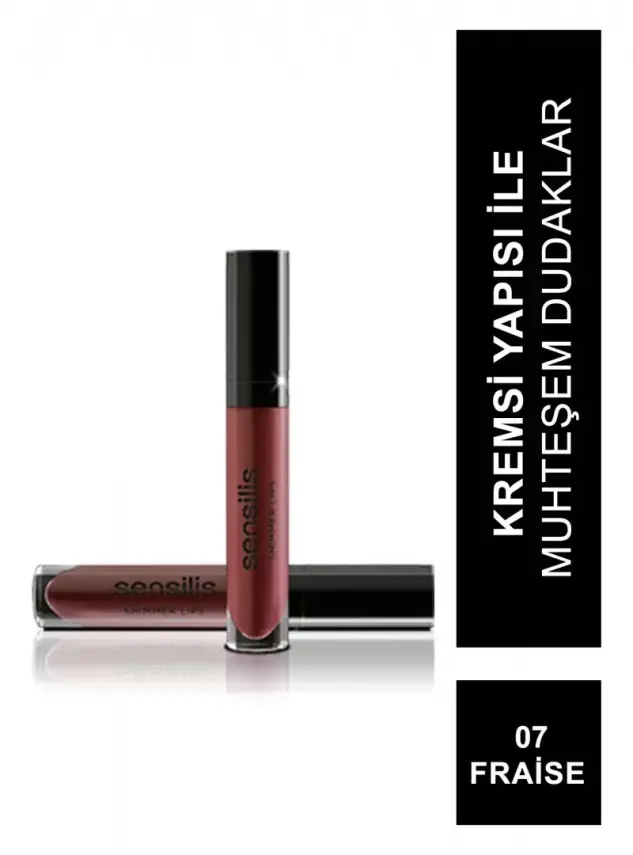 Sensilis Shimmer Lips Comfort Lip Gloss Dudak Parlatıcısı 07 - Fraise - 6,5 ml - 3