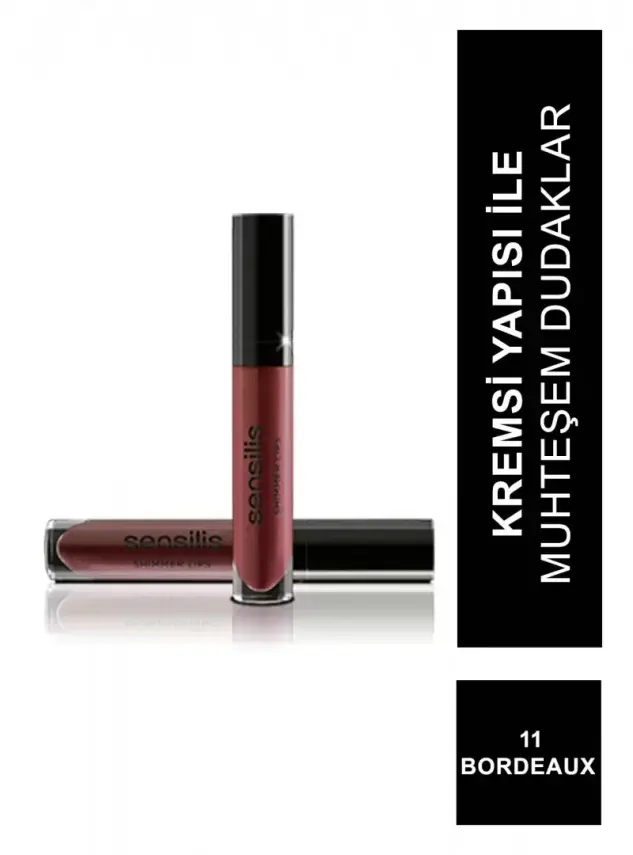 Sensilis Shimmer Lips Comfort Lip Gloss Dudak Parlatıcısı 11 - Bordeaux - 6,5 ml - 3