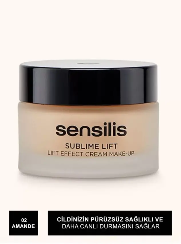 Sensilis Sublime Lift Effect Cream Make Up Fondöten 02 - Amande - 30 ml - 4