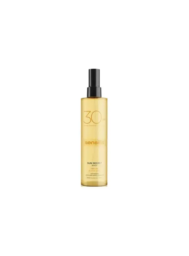 Sensilis Sun Secret Body Dry Oil spf30+ AntiAging 200 ml-Güneş Korumalı Nemlendirici Vücut Yağı - 1