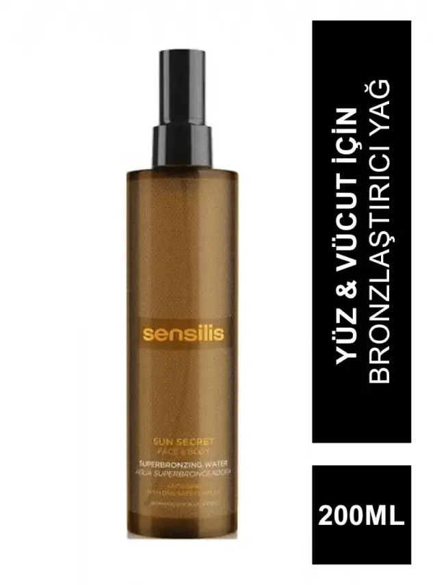 Sensilis Sun Secret Face & Body Superbronzing Water 200ml - Yüz & vücut için Bronzlaştırıcı Yağ - 2