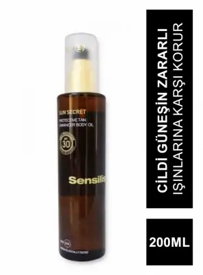 Sensilis Sun Secret Protective Tan Enhancer Body Oil Spf30+ 200mL - 2