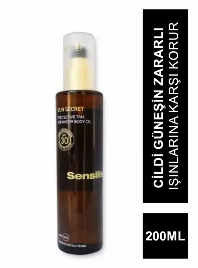 Sensilis Sun Secret Protective Tan Enhancer Body Oil Spf30+ 200mL - 2