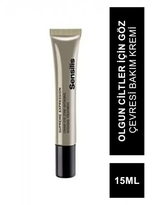 Sensilis Supreme Caviar Eye Zone Anti Aging Intensive Treatment -Olgun Ciltler İçin Göz Çevresi Bakım Kremi- 15 ml - 2
