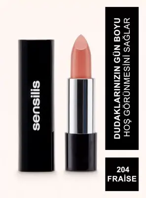 Sensilis Velvet Satin Comfort Lipstick Ruj 204 - Fraise - 3,5 ml - 5