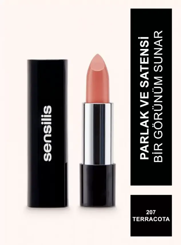 Sensilis Velvet Satin Comfort Lipstick Ruj 207 - Terracota - 3,5 ml - 5