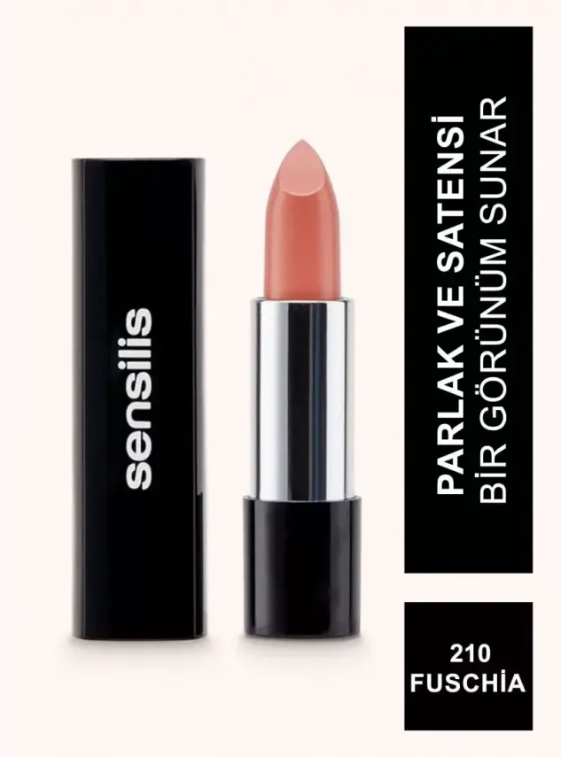 Sensilis Velvet Satin Comfort Lipstick Ruj 210 - Fuschia - 3,5 ml - 5