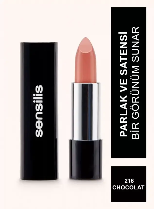 Sensilis Velvet Satin Comfort Lipstick Ruj 216 - Chocolat - 3,5 ml - 5