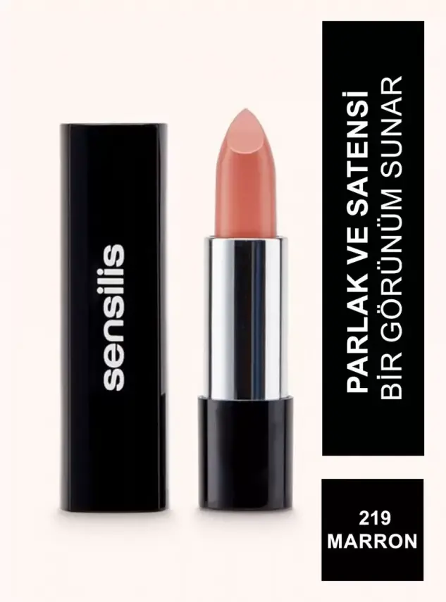 Sensilis Velvet Satin Comfort Lipstick Ruj 219 - Marron - 3,5 ml - 5