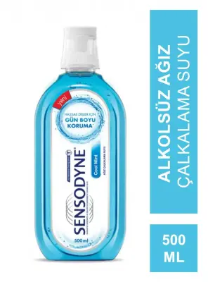 Sensodyne Ağız Bakım Suyu Cool Mint Alkolsüz 500 ml - 1