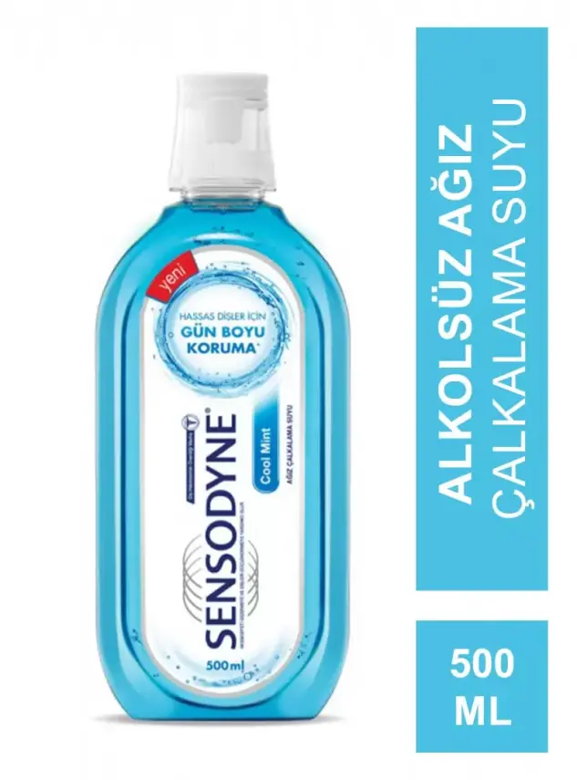 Sensodyne Ağız Bakım Suyu Cool Mint Alkolsüz 500 ml - 1