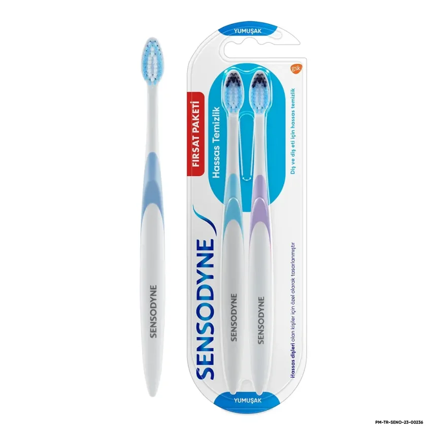 Sensodyne Hassas Temizlik Yumuşak Diş Fırçası - 2'li Fırsat Paketi - 1