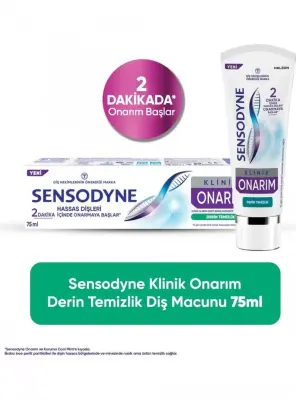 OUTLET-Sensodyne Klinik Onarım Derin Temizlik Diş Macunu 75ml - Sensodyne