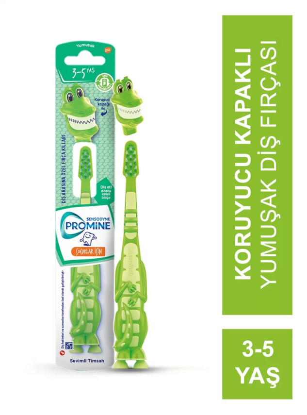 Sensodyne Promine Kids 3-5 Yaş Diş Fırçası - Yumuşak - Sevimli Timsah - - Sensodyne