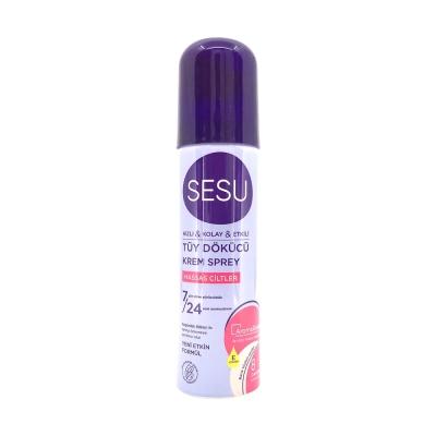 Sesu Tüy Dökücü Krem Sprey 150 ml - Hasas Ciltler - Sesu