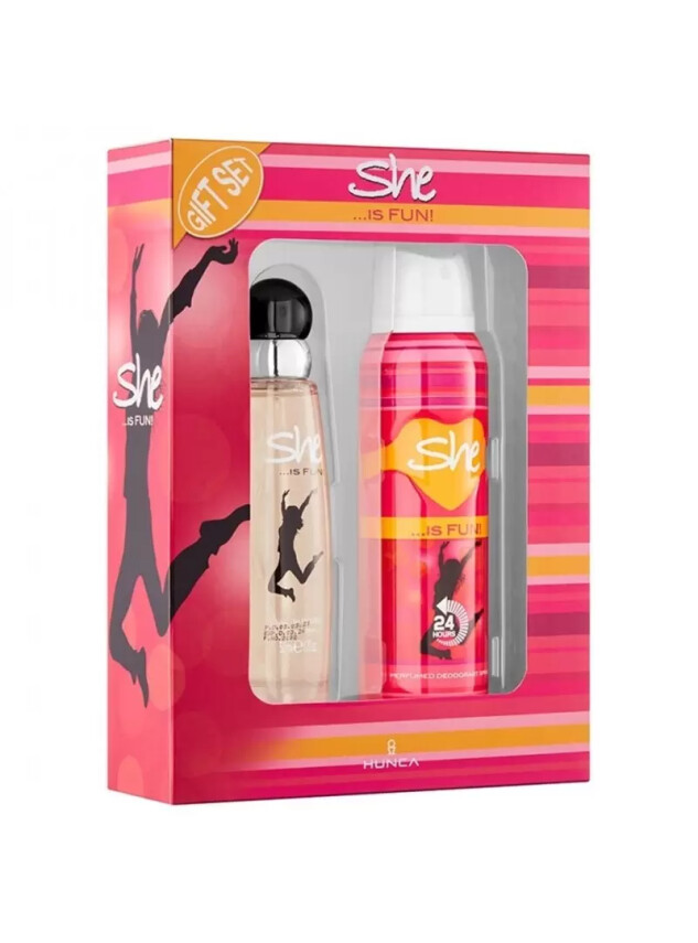 She is Fun Parfüm Seti 50 ml EDT + 150 ml Deodorant - Jagler
