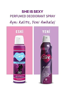 She İs Sexy For Women Deodorant Sprey 150 ml - 2
