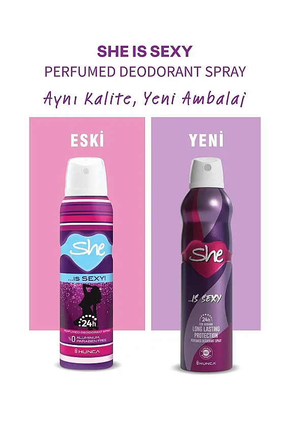 She İs Sexy For Women Deodorant Sprey 150 ml - 2