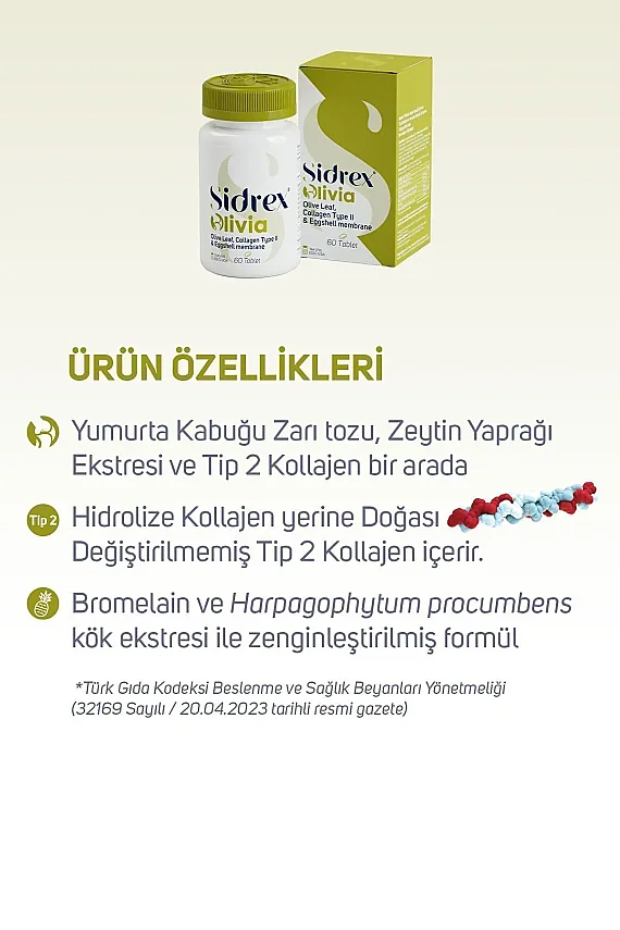 Sidrex Olivia Zeytin Yaprağı İçeren Takviye Edici Gıda - 6