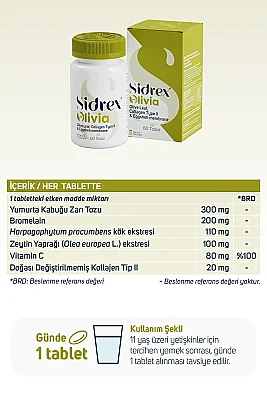 Sidrex Olivia Zeytin Yaprağı İçeren Takviye Edici Gıda - 3