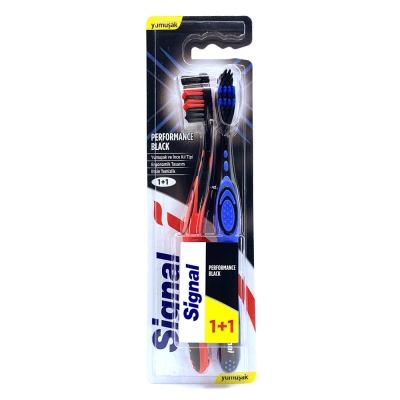 Signal Dis Firçasi Performance Black 1+1 - Signal