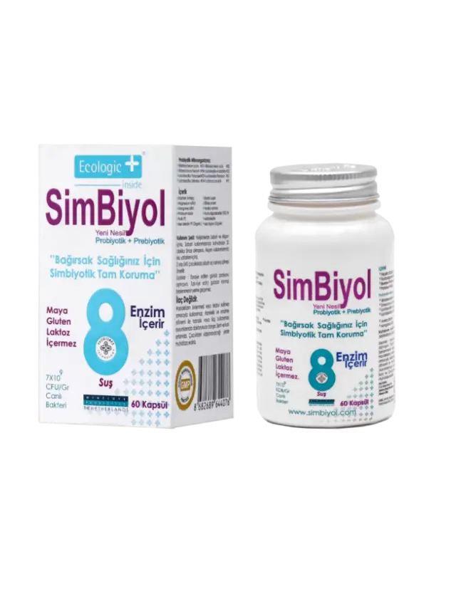 Simbiyol 8 Enzim 60 Kapsül - 1