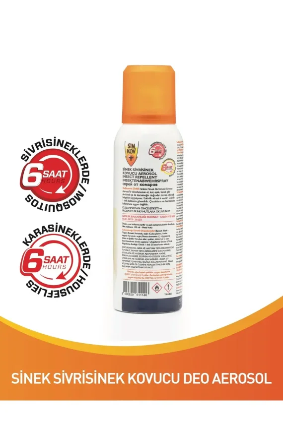 Sinkov Sinek Sivrisinek Kovucu Aerosol Sprey 100 ml - 2