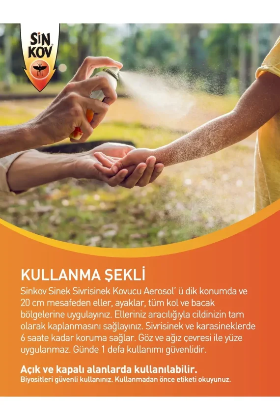Sinkov Sinek Sivrisinek Kovucu Aerosol Sprey 100 ml - 5