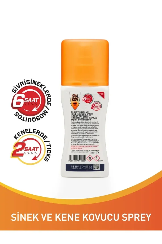 Sinkov Sivrisinek Kovucu Losyon Sprey 100 ml - 2