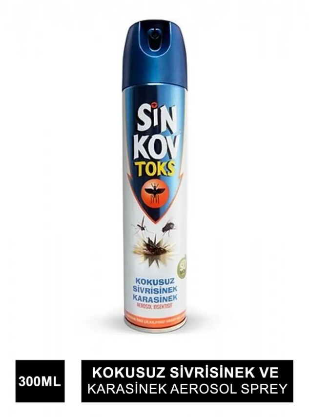 Sinkov Toks Kokusuz Sivrisinek ve Karasinek Aerosol Sprey 300 ml - Sinkov
