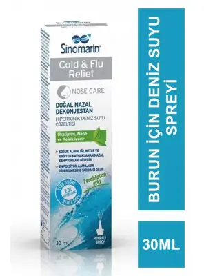 Sinomarin Cold & Flu Mini Sprey 30 ml - Wellcare