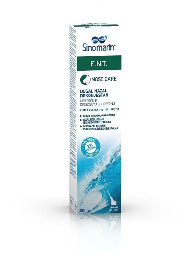Sinomarin E.N.T Deniz Suyu Spreyi 200 ml - Wellcare