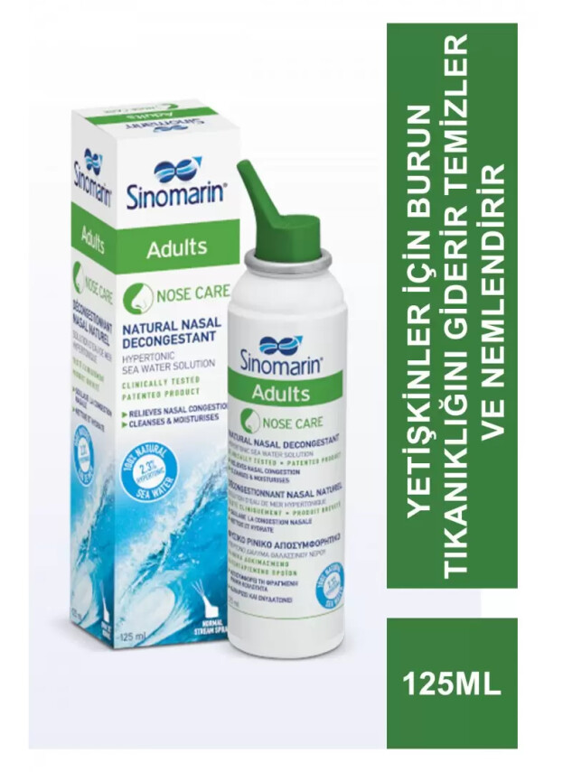Sinomarin Yetişkin Deniz Suyu Spreyi 125 ml - Wellcare