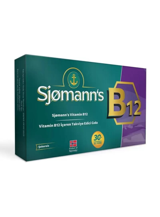 Sjomann's B12 30 Çiğnenebilir Jel Tablet - Sjomanns
