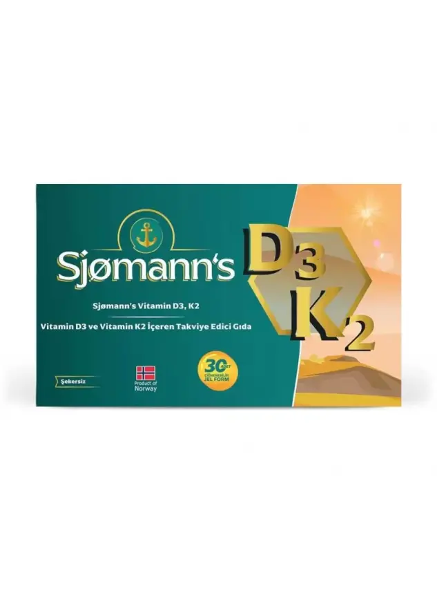 Sjomann's D3K2 30 Çiğnenebilir Jel Tablet - 1