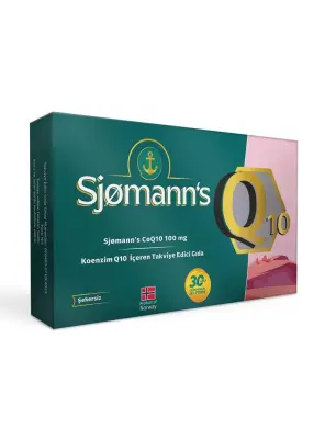 Sjomann's Koenzim Q10 100mg 30 Çiğnenebilir Jel Tablet - Sjomanns