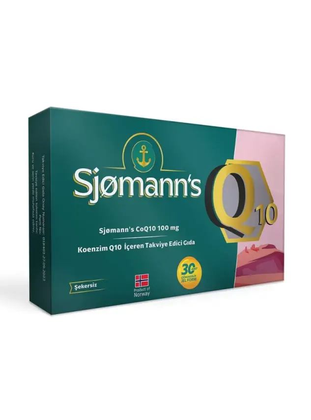 Sjomann's Koenzim Q10 100mg 30 Çiğnenebilir Jel Tablet - 1