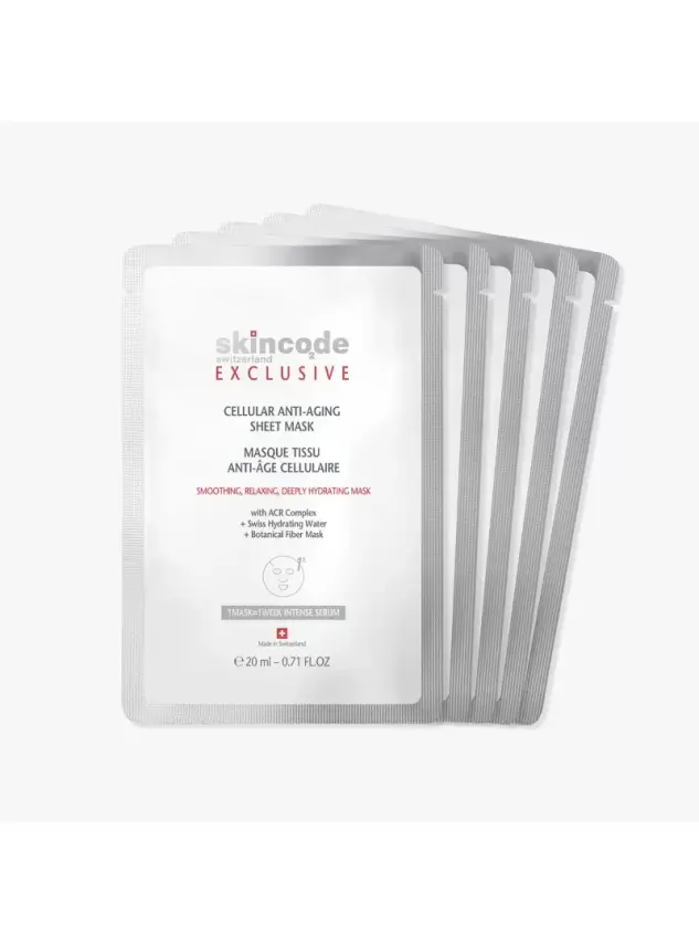 Skincode Cellular Anti Aging Sheet Mask 5 x 20 ml - 1
