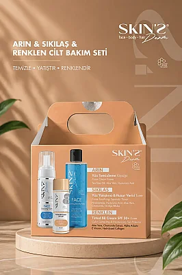 Skins Derm Arın, Sıkılaş, Renklen Cilt Bakım Seti - Skins Derm