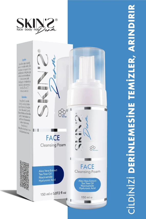 Skins Derm Face Cleansing Foam 150 ml - 1