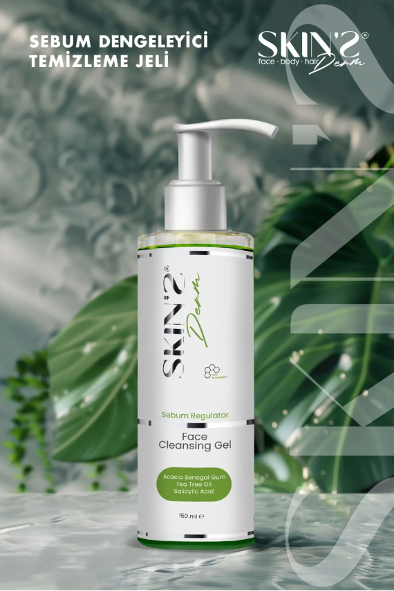 Skins Derm Sebum Regulator Face Cleansing Gel 150 ml - 3