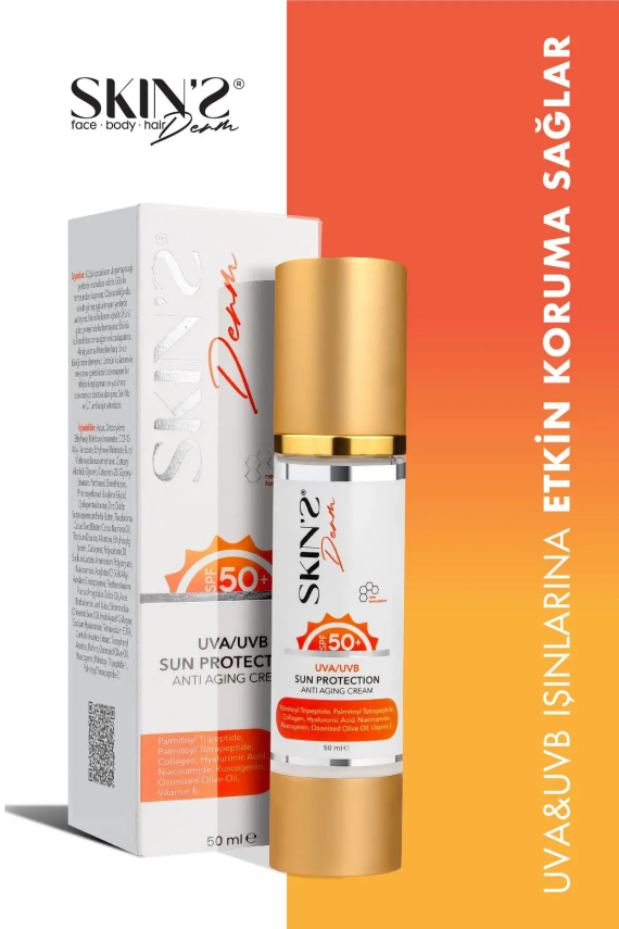 Skins Derm Spf50+ Sun Protection Angi Aging Cream 50 ml - 1