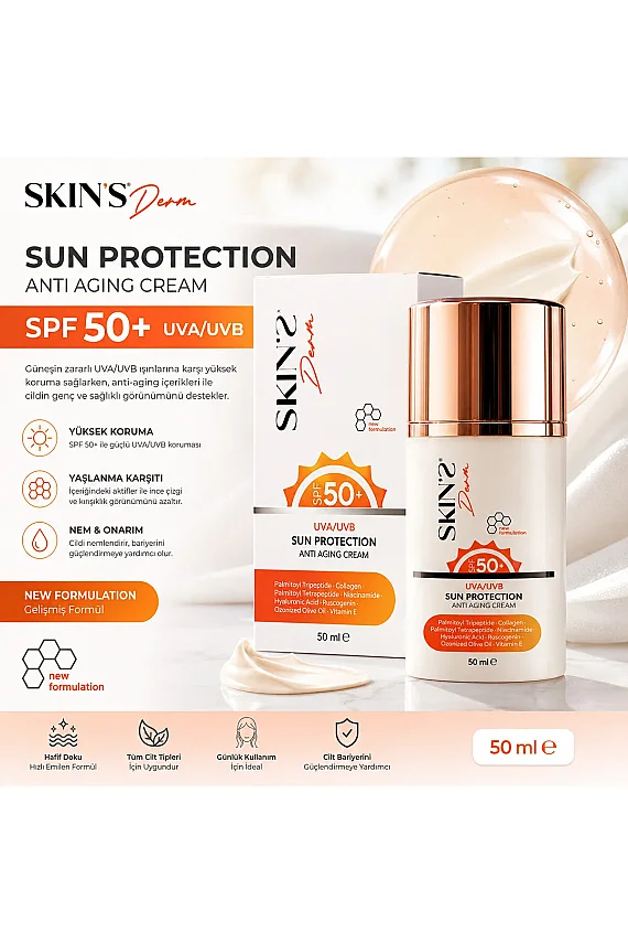 Skins Derm Spf50+ Sun Protection Angi Aging Cream 50 ml - 2