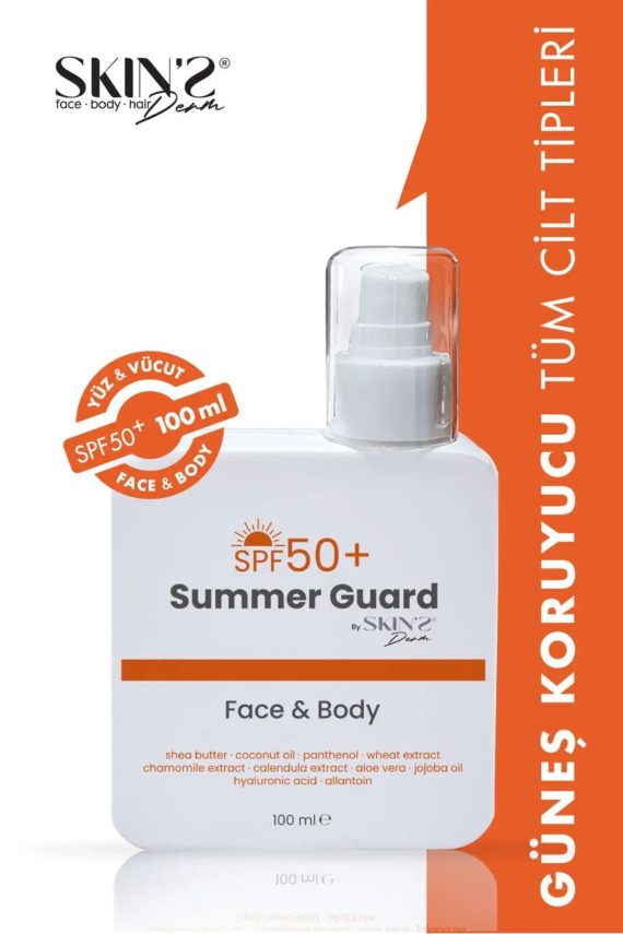 Skins Derm Summer Guard Spf50+ Face & Body Güneş Kremi 100 ml - 1