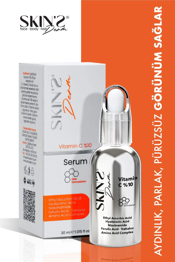 Skins Derm Vitamin C %10 Serum 30 ml - 1